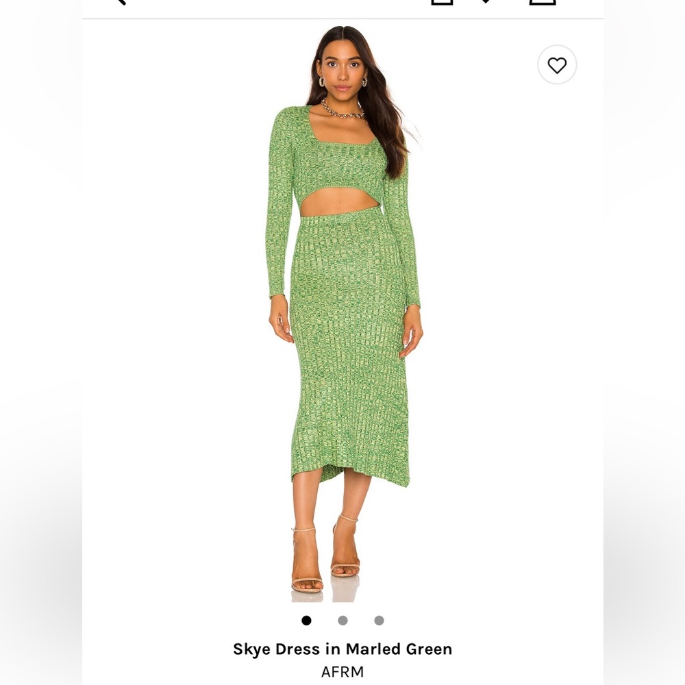 Skye dress marled green